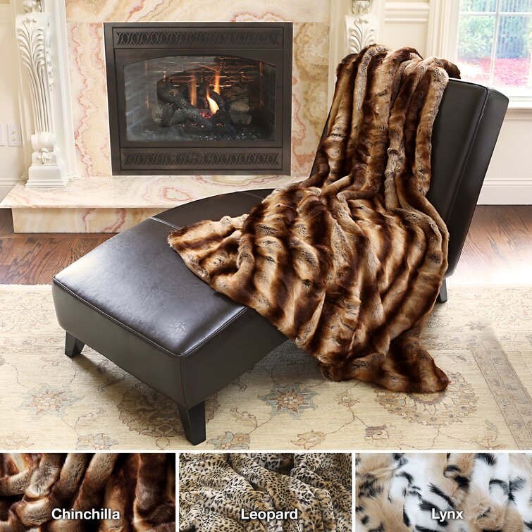 Fabian faux fur throw outlet union rustic